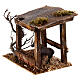 Recinto con asino 10x15x10 cm per presepe 10 - 12 cm s3