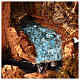 Capanna illuminata 50x25x35 cm cascata funzionante presepe 10-12 cm s5