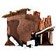 Illuminated stable 50x26x36 cm with working waterfall nativity 10-12 cm s7
