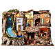 Cabaña belén cascada y estatuas 50x80x50 cm belén 6-12 cm s1
