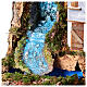 Cabaña belén cascada y estatuas 50x80x50 cm belén 6-12 cm s4