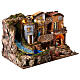 Cabaña belén cascada y estatuas 50x80x50 cm belén 6-12 cm s5