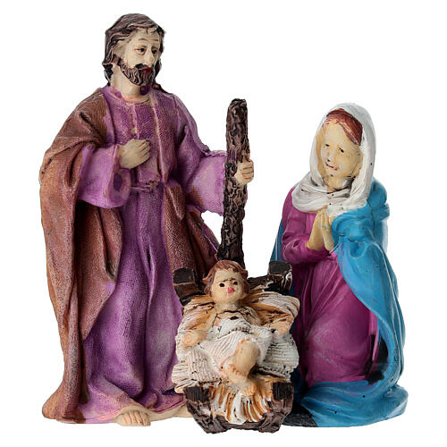 Kit capanna illuminata 30x20x25 cm fai da te Natività 10 cm 4
