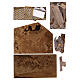 Kit capanna illuminata 30x20x25 cm fai da te Natività 10 cm s3