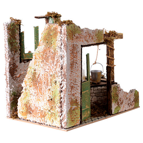 Ruin with well figurine for nativity scene 10-12 cm, 20x15x15 cm 4