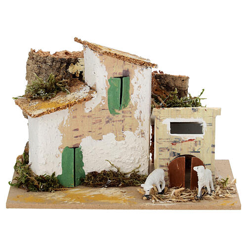 Set of houses, different scenes, 6 pieces, 10x15x10 cm 4