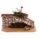 Muretto 10x10x5 cm con gallo per presepe 10 - 12 cm s1