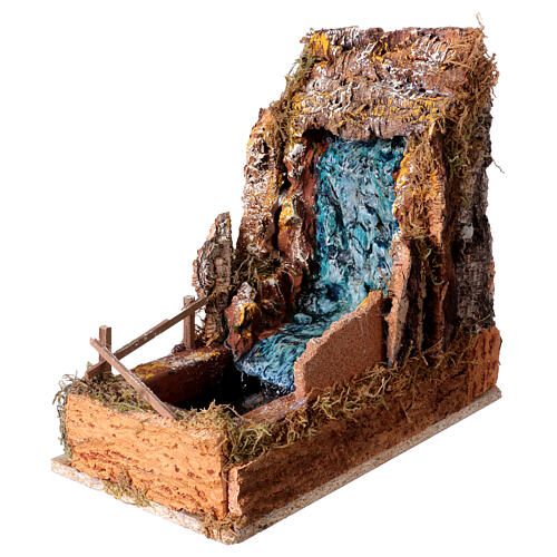 Waterfall with pump for 8-10 cm Nativity Scene, 30x15x30 cm 3