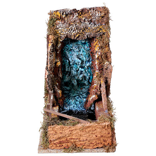 Cascata con pompa 30x15x30 cm presepe 8-10 cm 1
