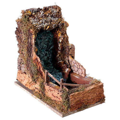 Cascata con pompa 30x15x30 cm presepe 8-10 cm 4