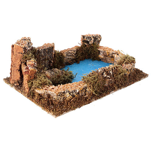 Laghetto per presepe 10-12 cm 20x10x15 cm 3