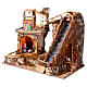 Presepe con natività luce e cascata 45x60x35 cm presepe 10 cm s3