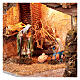 Capanna natività presepe 16 cm luce 50x35x25 cm s2