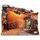 Capanna natività presepe 16 cm luce 50x35x25 cm s5
