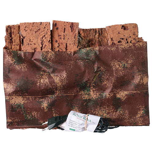 Kleines Dorf mit Geburt-Christi-Szene und Beleuchtung – für 5-cm-Krippe, 30 × 25 × 20 cm 4