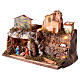 Cabaña Natividad con luces 20x30x20 cm s3