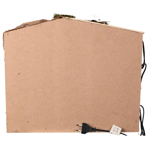 Krippenstall mit Beleuchtung – für 16-cm-Krippe, 45 × 30 × 40 cm 6