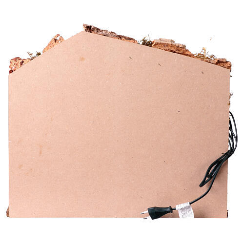 Krippenstall mit Beleuchtung – für 10–12-cm-Krippe, 35 × 45 × 30 cm 6