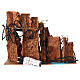 Nativity stable of 35x20x20 cm with figurines and lights for 10-12 cm Nativity Scene s4