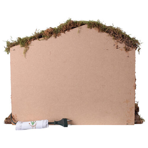 Krippenstall mit Heilige Familie – für 16-cm-Krippe, 50 × 40 × 30 cm 8