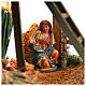 Cabaña con Natividad belén 16 cm luz 50x40x30 cm s4