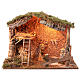 Cabaña con Natividad belén 16 cm luz 50x40x30 cm s7