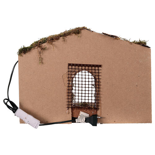 Cabaña 30x40x20 cm con luz belén 12 - 14 cm 4