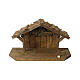 Kit capanna da montare 50x20x25 cm presepe 10-12 cm s1