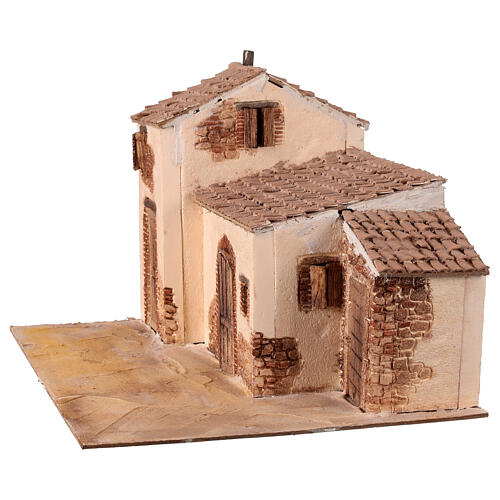 Aldeia clássica 25x45x30 cm para presépio de 10 cm 4