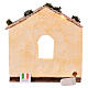Capanna con led 25x25x20 cm presepe 10 cm s4