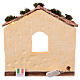 Capanna classica con led 25x25x20 cm presepe 12 cm s4