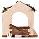 Cabaña con luz led 25x25x20 cm belén 12 cm s4