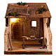 Bottega falegname 25x25x20 cm con led presepe 12 cm s1