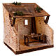 Bottega falegname 25x25x20 cm con led presepe 12 cm s2