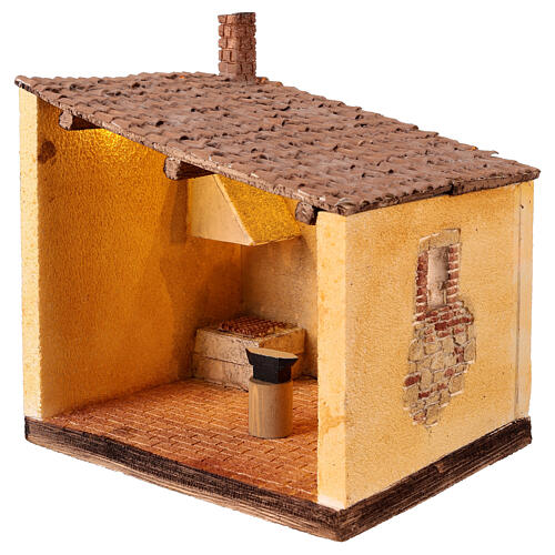 Casa del fabbro 30x25x20 cm presepe da 12 cm 2