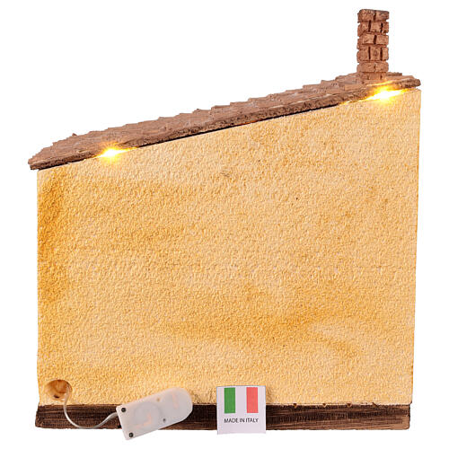 Casa del fabbro 30x25x20 cm presepe da 12 cm 4