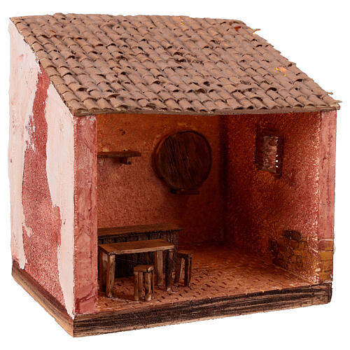 Tavern setting, 25x25x20 for 10 cm nativity scene 3