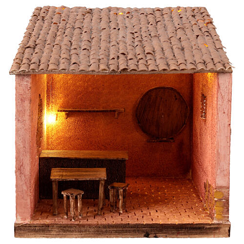 Tavern setting, 25x25x20 cm, 12 cm Nativity Scene 1