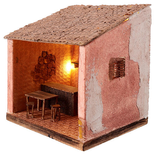 Tavern setting, 25x25x20 cm, 12 cm Nativity Scene 3