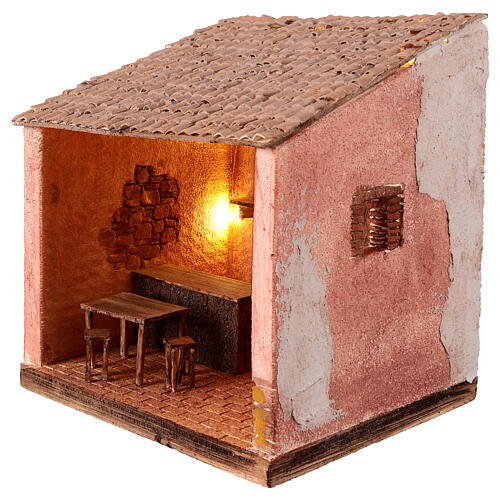 Décor taverne 25x25x20 cm crèche 12 cm 3