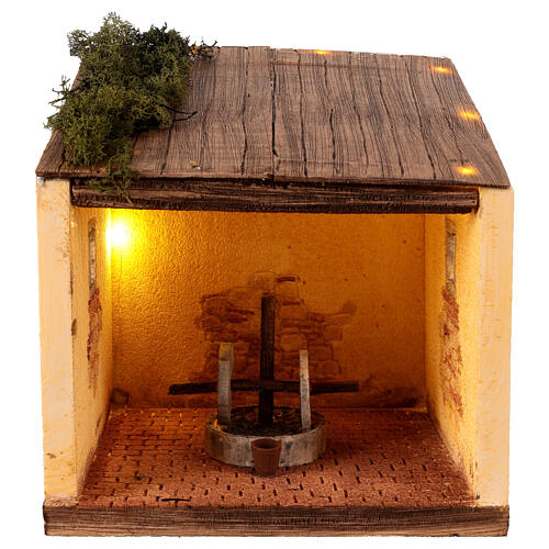 Oil mill for 12 cm Nativity Scene, 25x25x20 cm 1