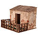 Ovile con recinto 15x18x15 cm per presepe 10 cm s2