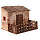 Ovile con recinto 15x18x15 cm per presepe 10 cm s3