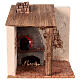 Oven with LED light, 15x15x15 cm, for 10 cm Nativity Scene s1