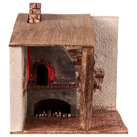 Dome oven with LED, 18x18x15 cm, for 12 cm Nativity Scene