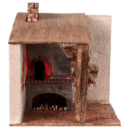 Dome oven with LED, 18x18x15 cm, for 12 cm Nativity Scene 1