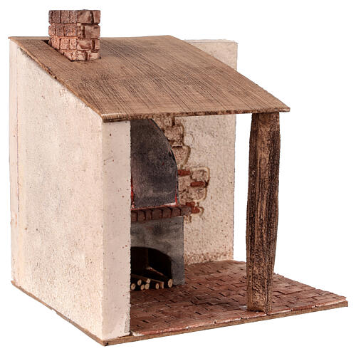 Forno cupola 18x18x15 cm led presepe 12 cm 3