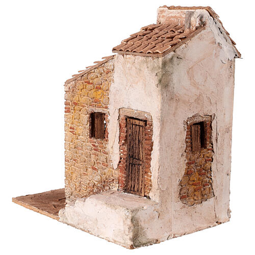 Maison populaire 25x20x15 cm crèche 10 cm 3