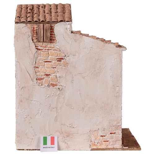 Casa tipica popolare 30x25x20 cm per presepe 12 cm 5