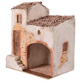 Maison en style populaire crèche 30x25x28 cm santons de 12 cm